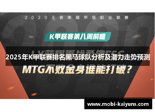 2025年K甲联赛排名黑马球队分析及潜力走势预测